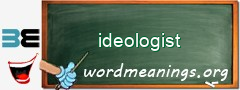 WordMeaning blackboard for ideologist